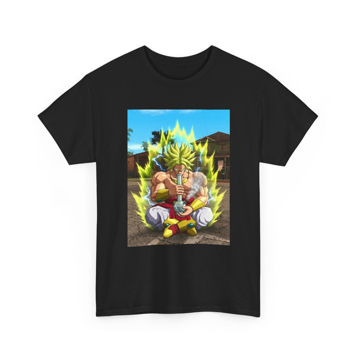 Broly Powering Up And Smoking Bong