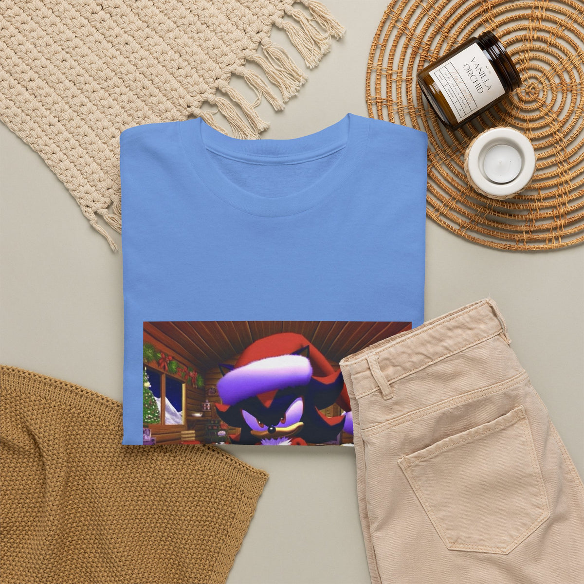Shadow The Hedgehog Christmas Chill Tee
