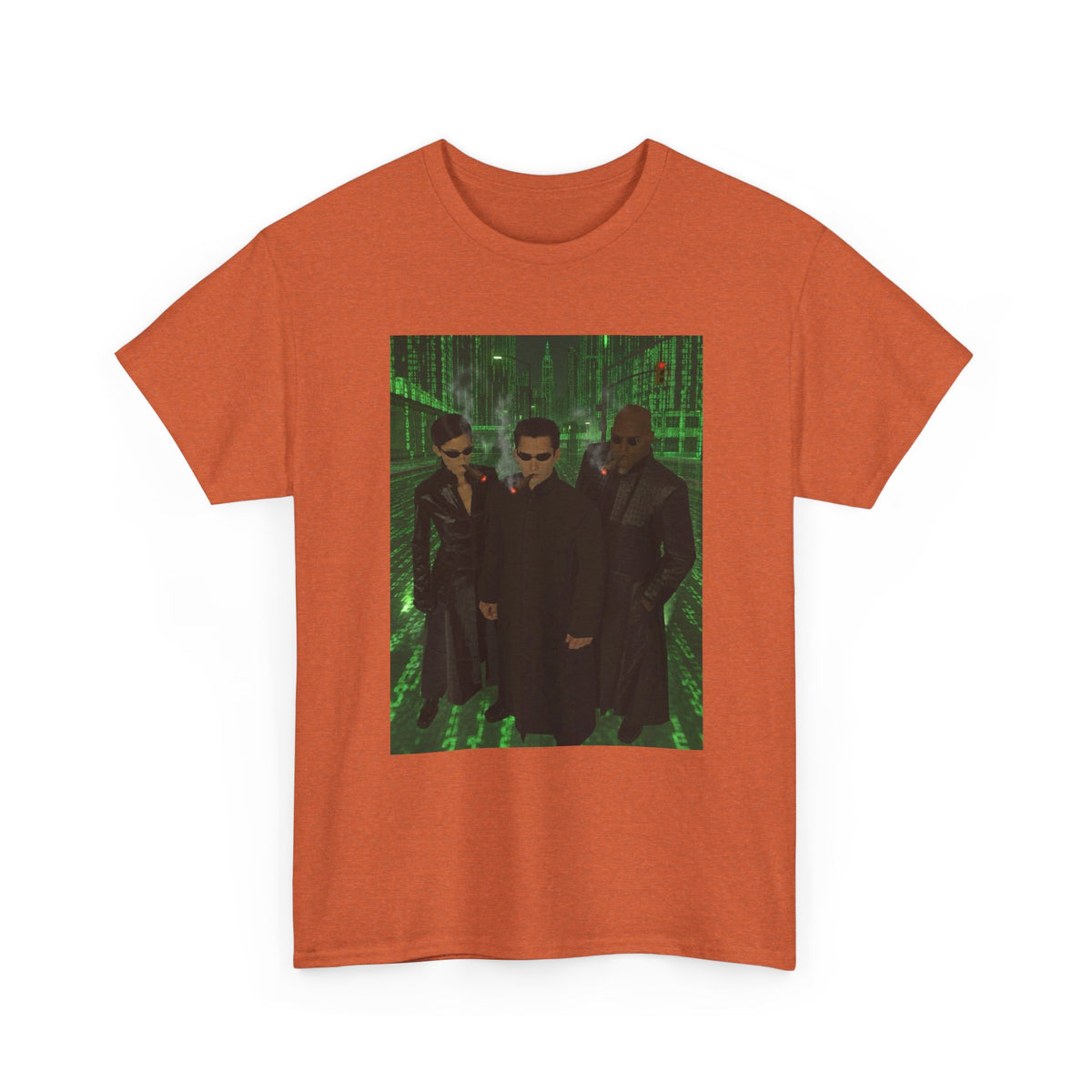 Neo, Trinity, Morpheus Smoking In The Matrix