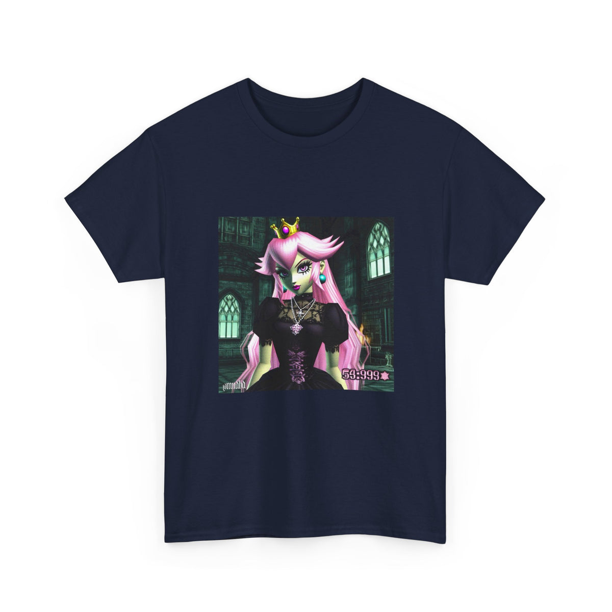 Goth Peach In Haunted Castle Tee