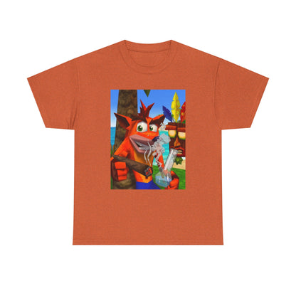 Crash Bandicoot Taking A Hit Tee