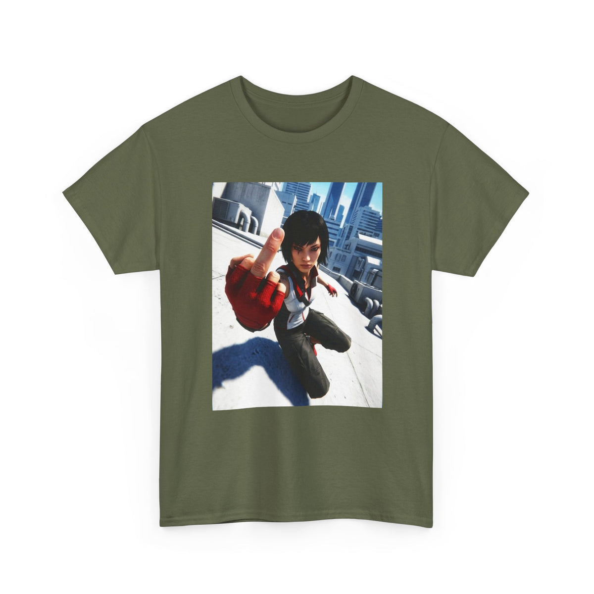Faith Connors Flipping The Bird Rooftop Tee