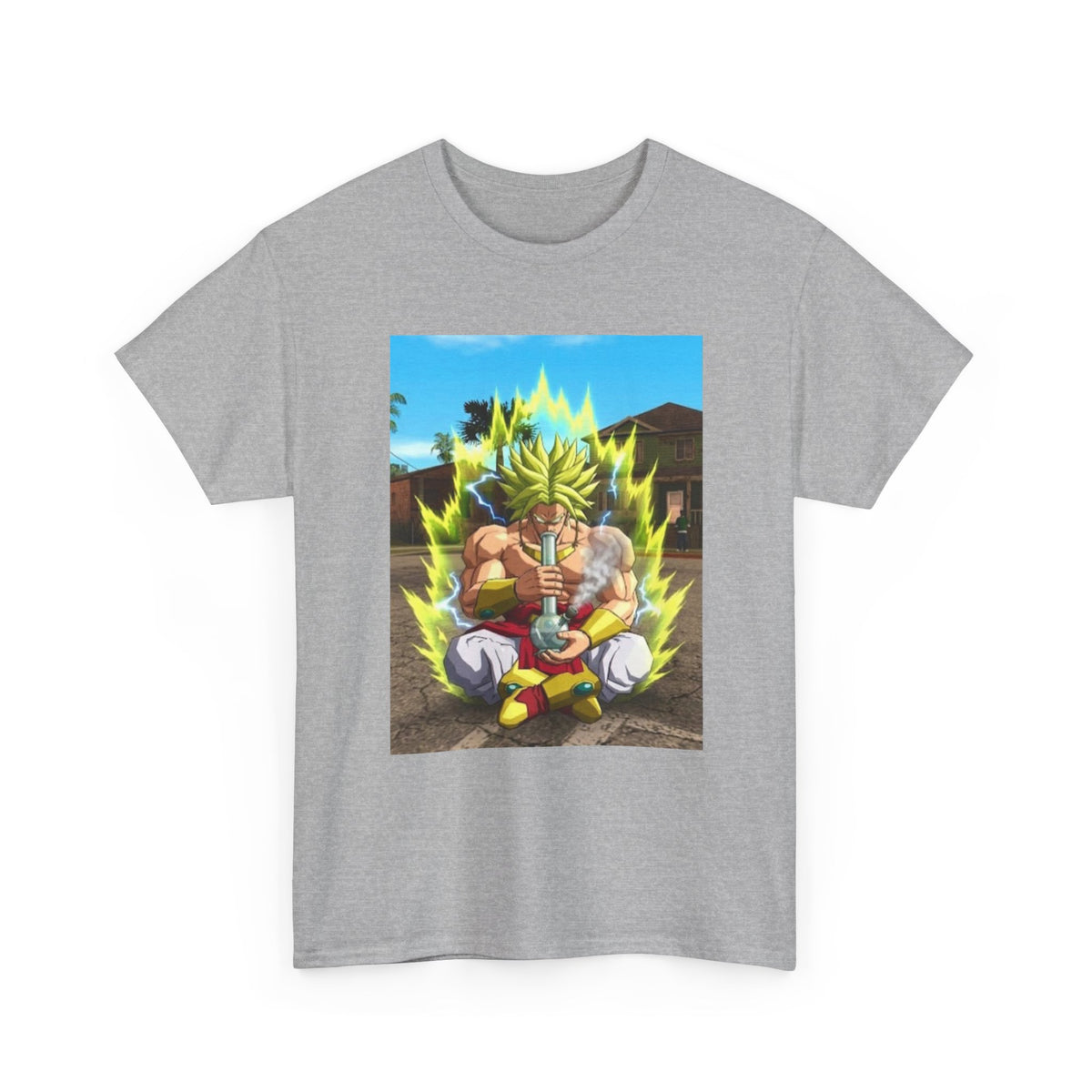 Broly Powering Up And Smoking Bong