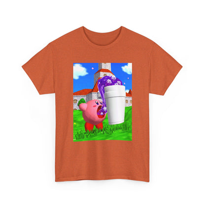 Kirby Sipping Lean In Mushroom Kingdom Tee