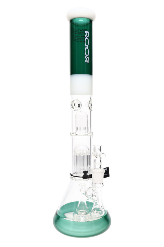 ROOR 18" Tech Multicolor Stemless Beaker Bong – Multi Percs – 5mm