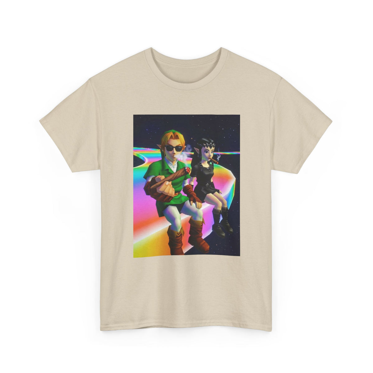 Link And Dark Link Smoking In Space