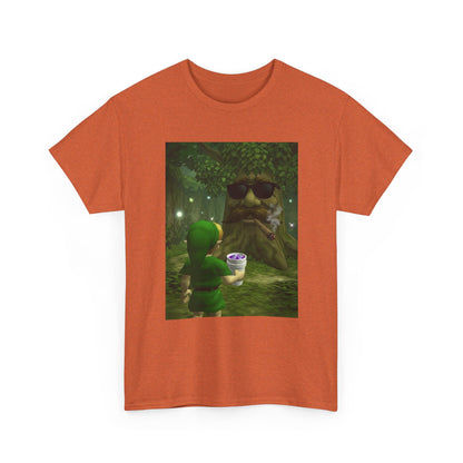 Hero Meets Cool Tree Smoking Cigar Tee