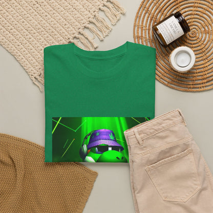 Yoshi DJing With Cannabis Bucket Hat Tee