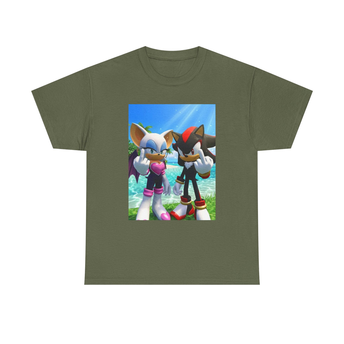 Rouge And Shadow Flipping The Bird Tee (Design 3)
