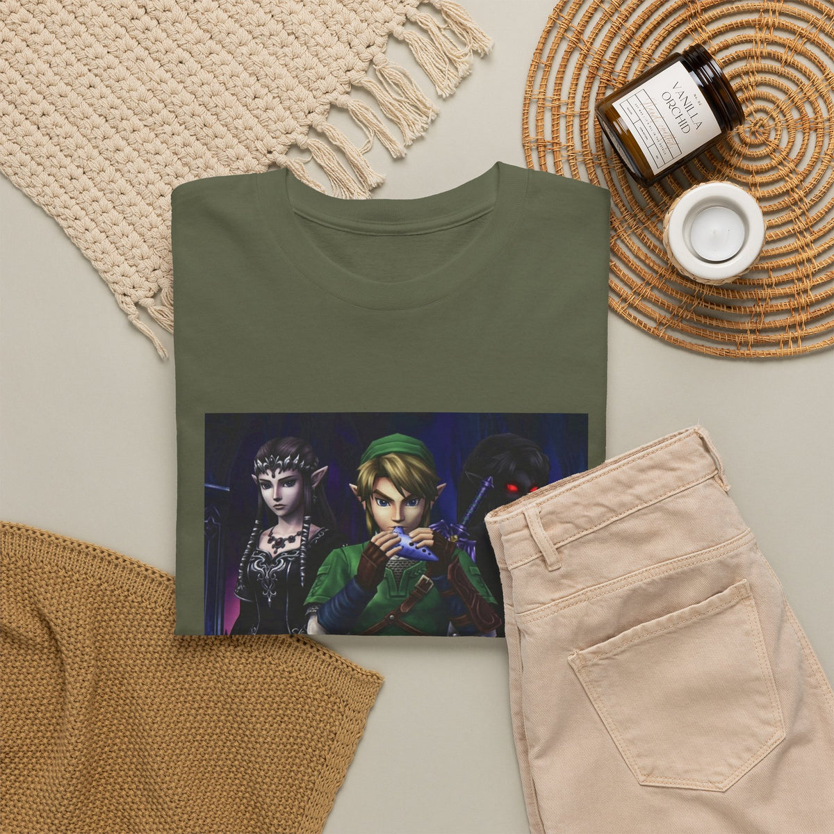 Link Playing Ocarina With Dark Companions Tee