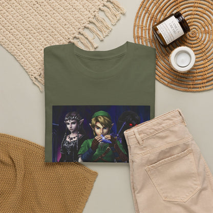 Link Playing Ocarina With Dark Companions Tee