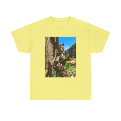Feline Warrior Igniting Blunt Campfire Tee