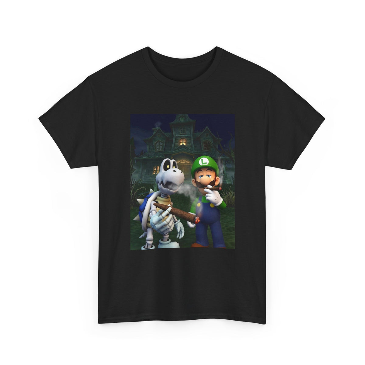 Luigi And Dry Bones Smoking Cigars