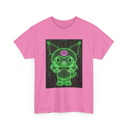 Wireframe Kuromi Flipping Off Tee