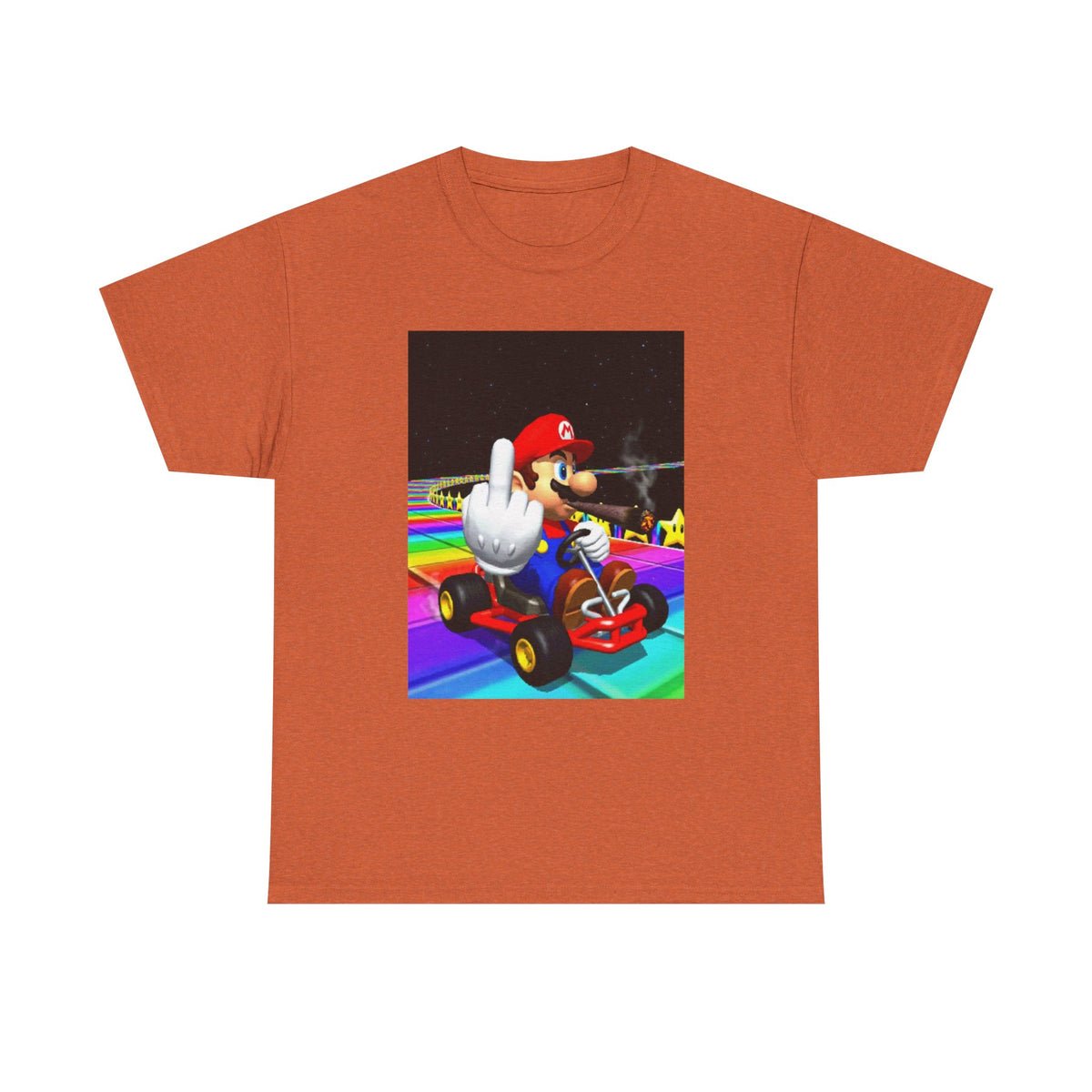 Mario Kart Smoking Blunt Middle Finger
