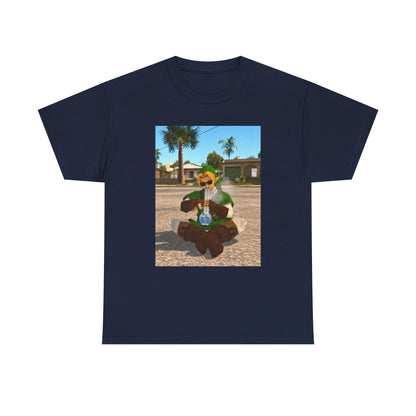 Stoner Link Taking A Bong Hit Tee
