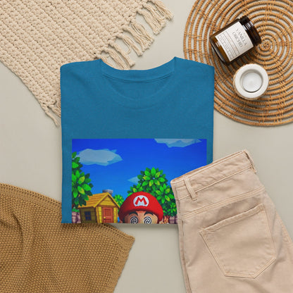 Mushroom-Tripping Mario Flips The Bird Tee