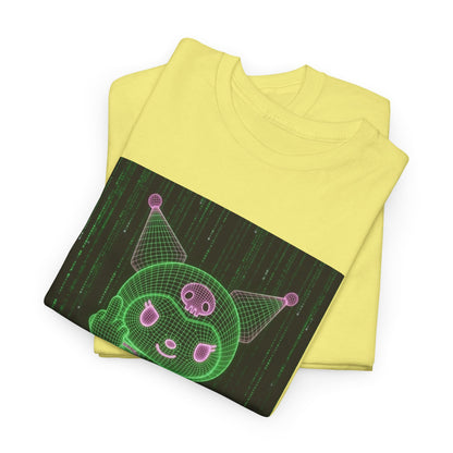 Kuromi Matrix Glitch Skateboard Flip Tee