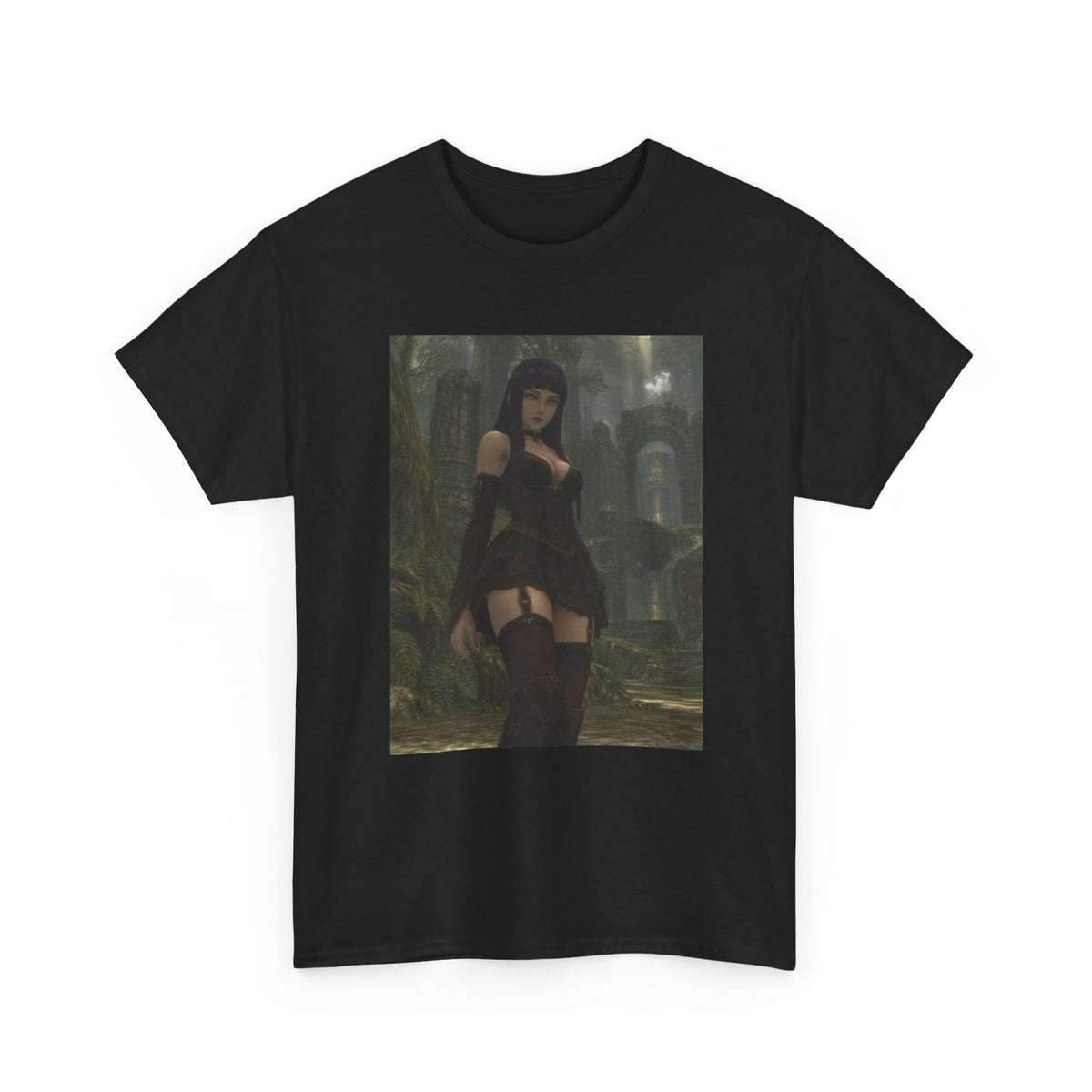 Gothic Byakugan Hinata In Ruined Forest