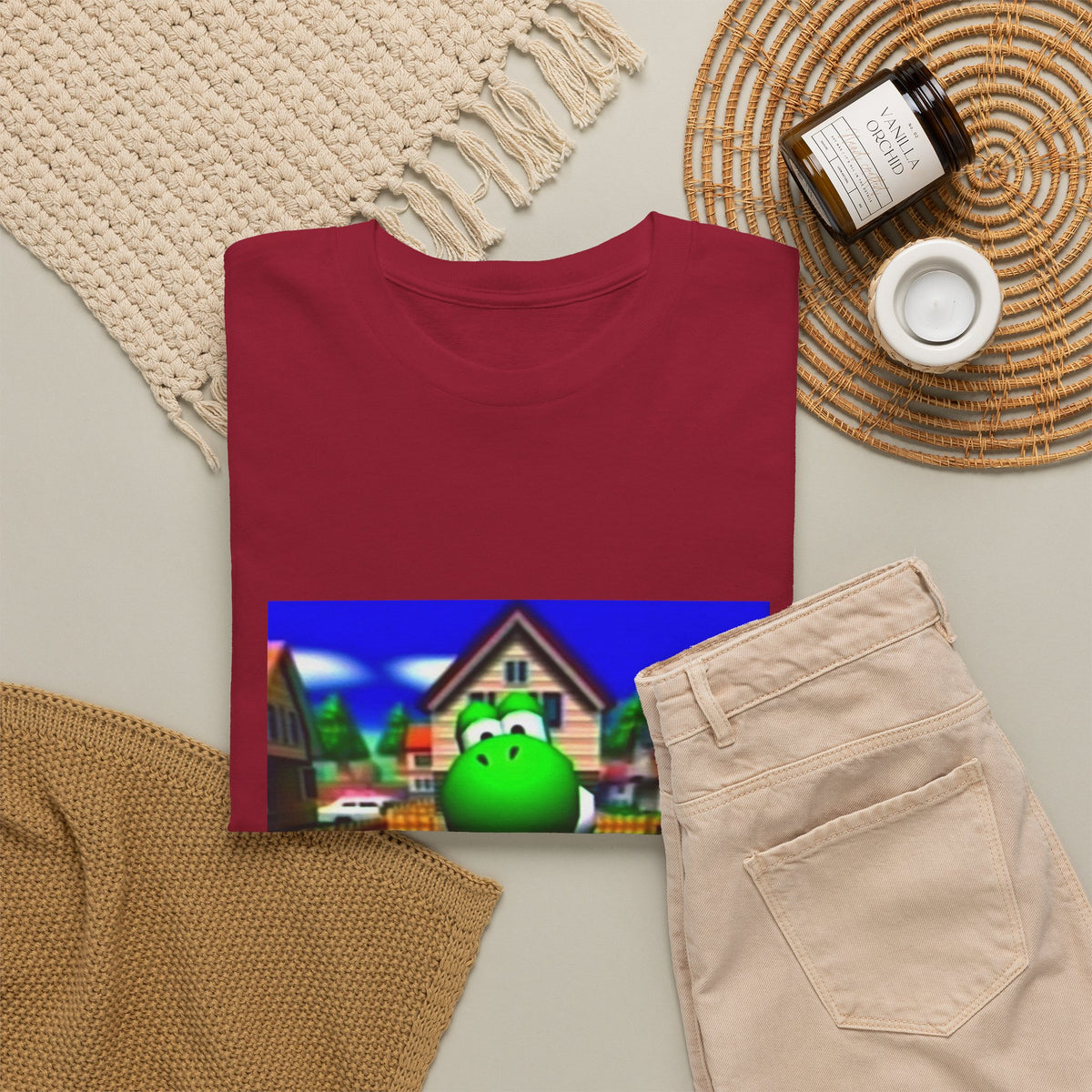 Yoshi Giving The Finger In Neighborhood Tee