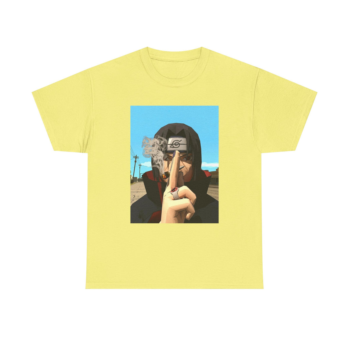 Itachi Uchiha Smoking Cigar Streetwear Tee