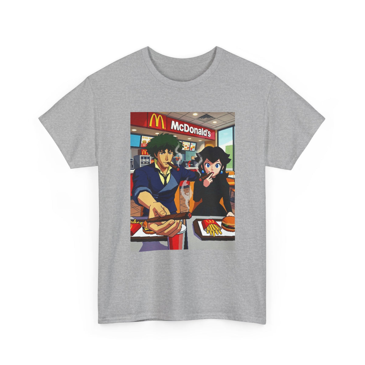 Spike and Bowsette Fast Food Smoke Session Tee