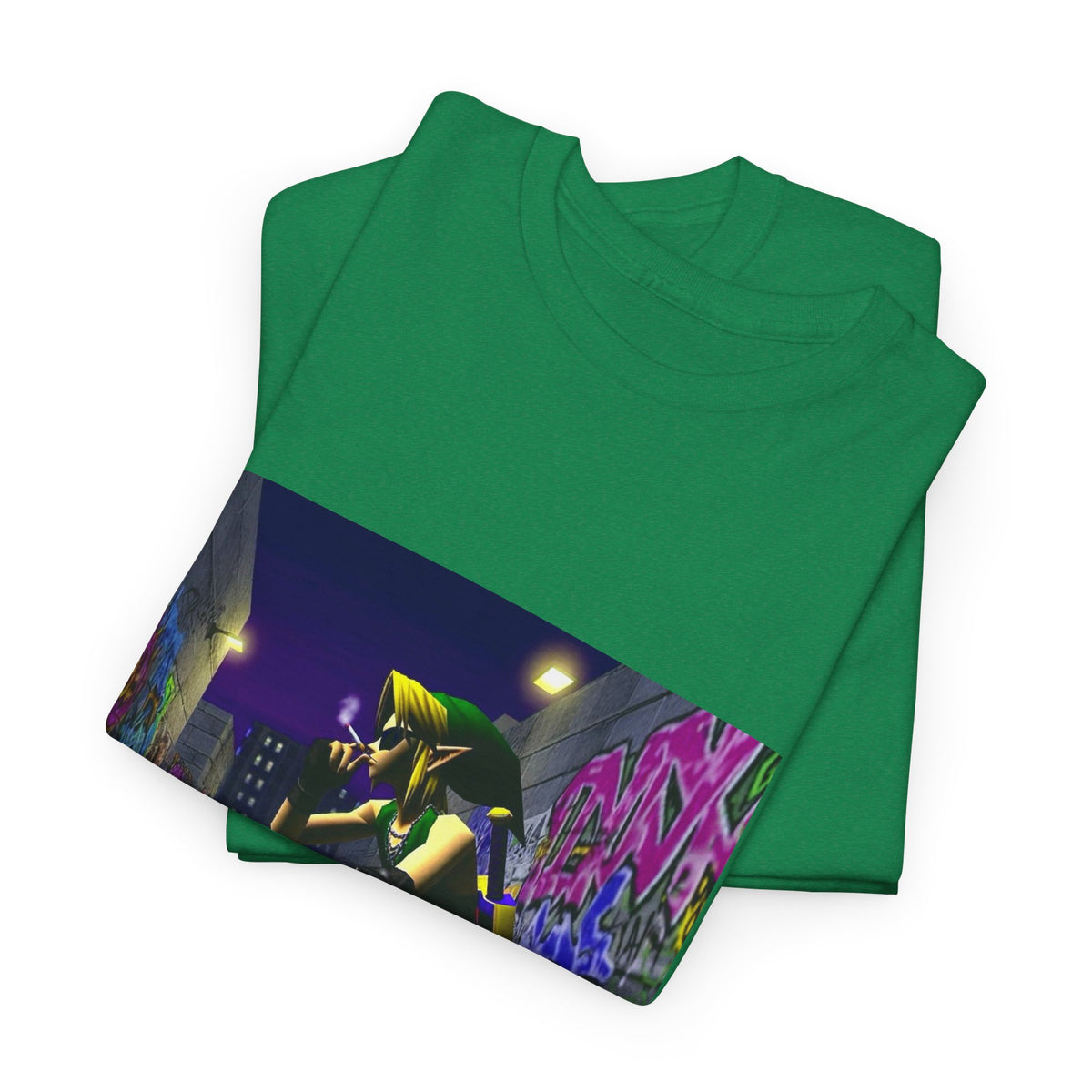 Edgy Link Smoking In Alley Tee