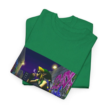 Edgy Link Smoking In Alley Tee