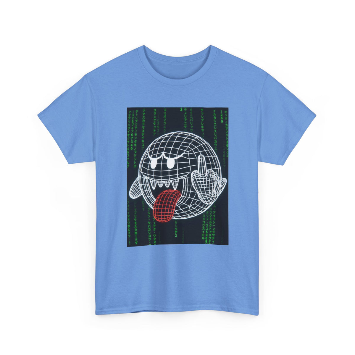 Wireframe Boo Giving The Finger Tee