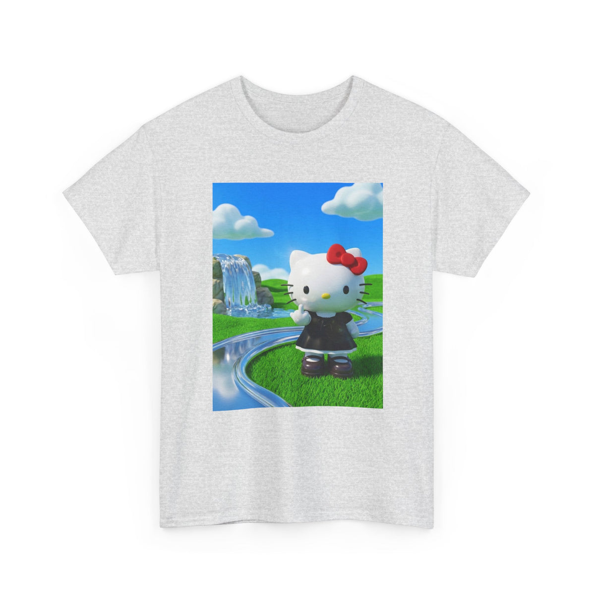 Hello Kitty Flipping Off In Wonderland