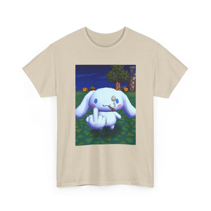 Cinnamoroll Smoking Blunt Flipping Bird Tee