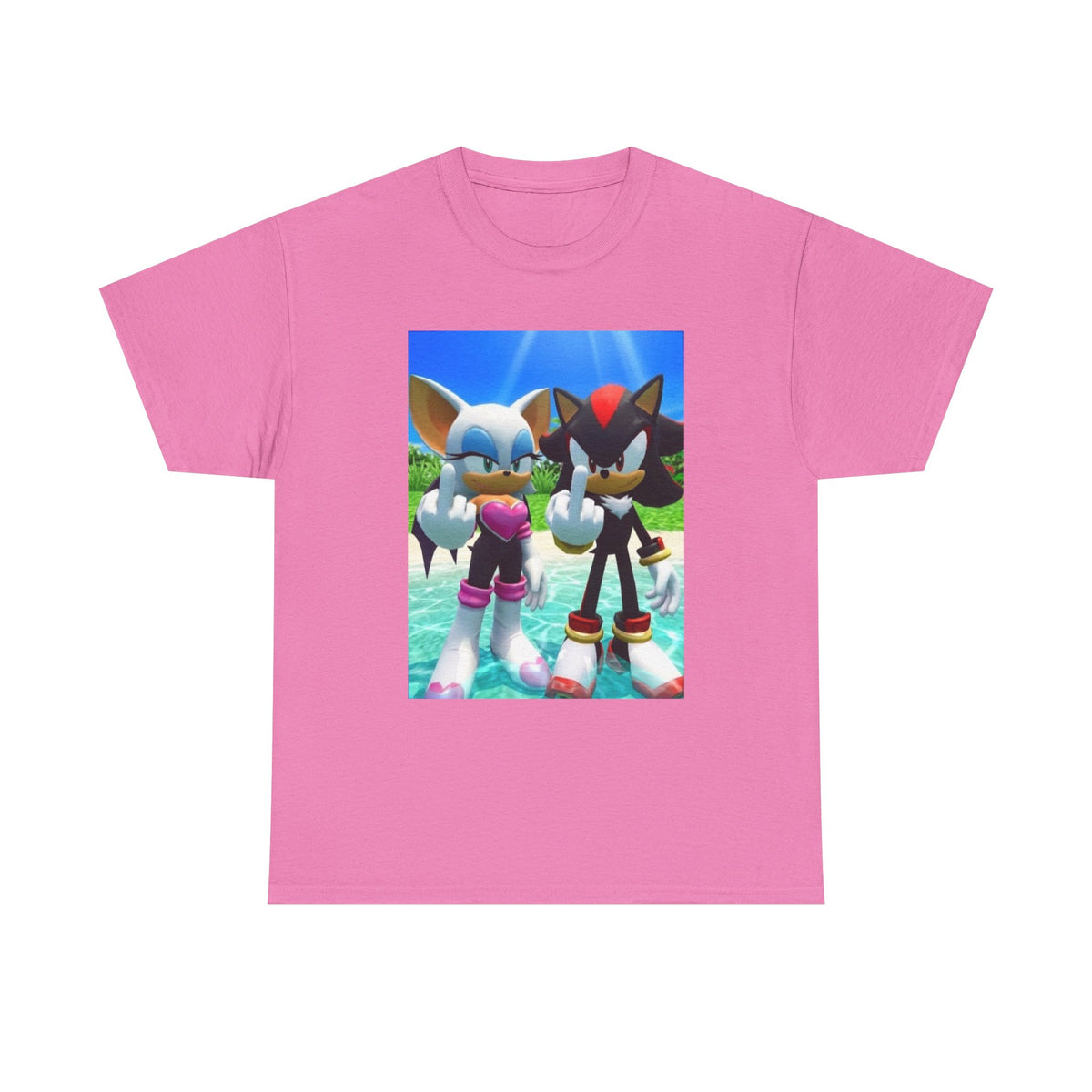 Rouge And Shadow Flipping The Bird Tee (Design 4)