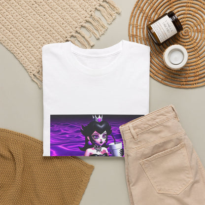 Goth Peach Wading In Purple Waves