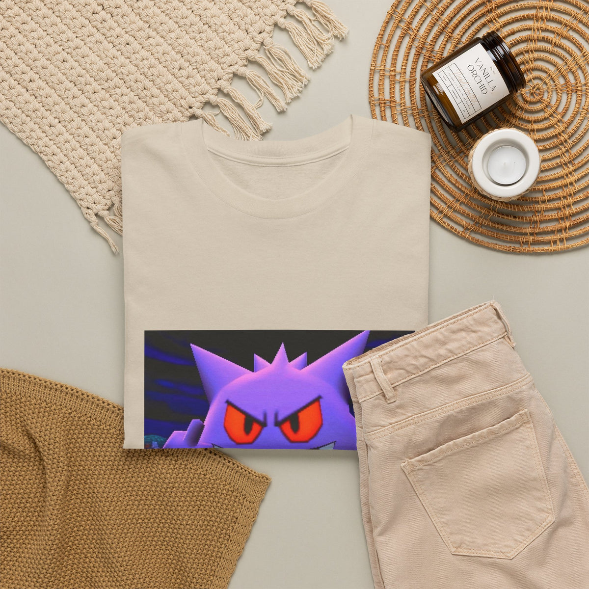 Gengar Flipping The Bird Halloween Tee