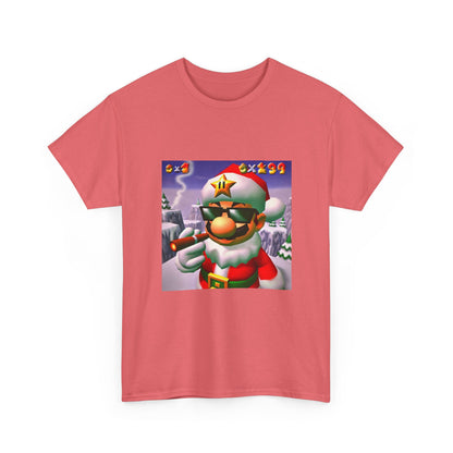 Cool Mario Santa Smoking Cigar Tee