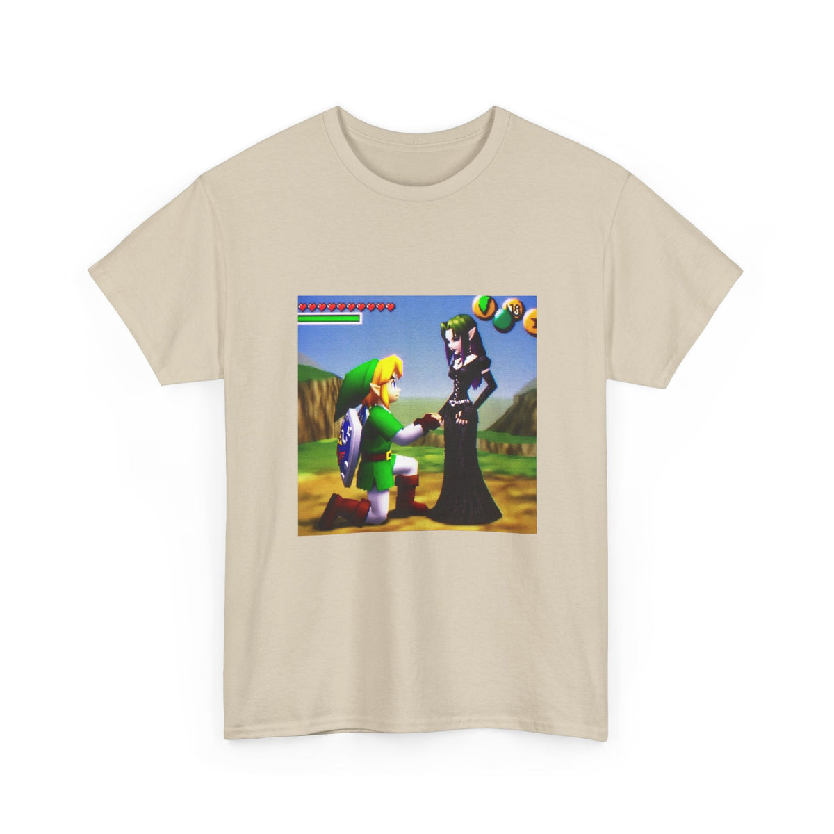 Link Proposing To Goth Girl Tee