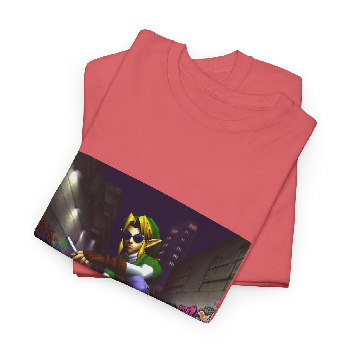 Link Skater Smoking In Alley Tee