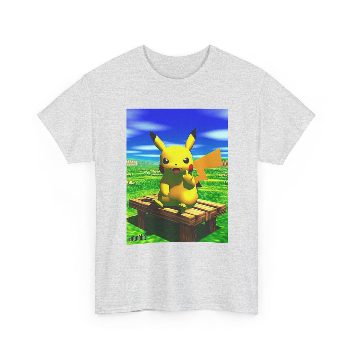 Pikachu Giving The Finger On A Bench