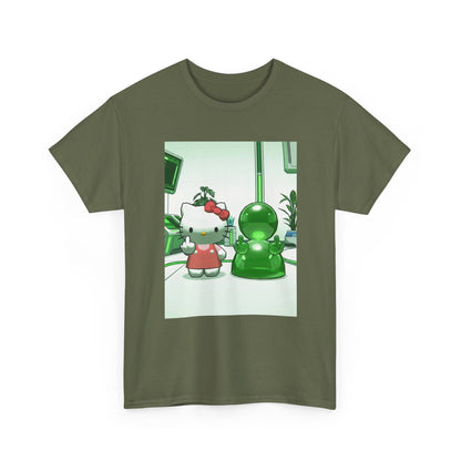 Hello Kitty And Blob Giving The Finger Tee