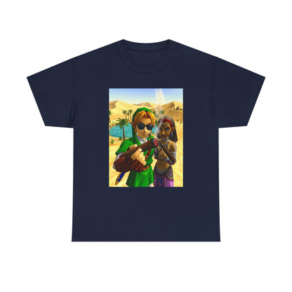 Link And Nabooru Smoking In Desert Tee