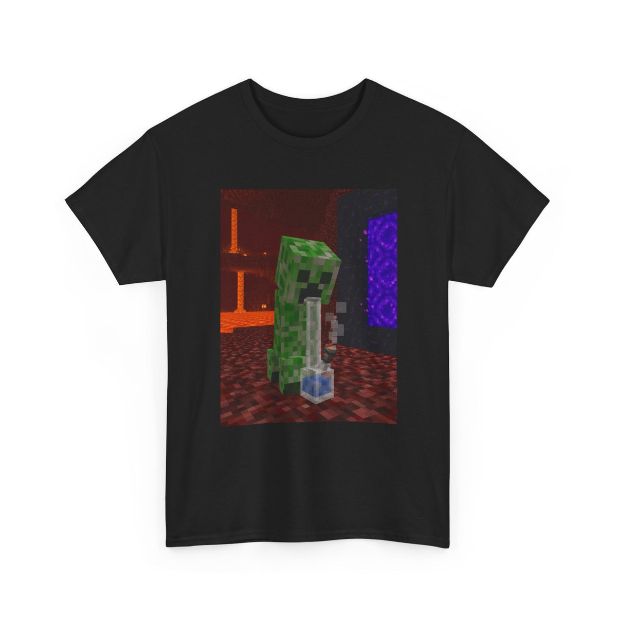 Creeper Hits The Bong In The Nether