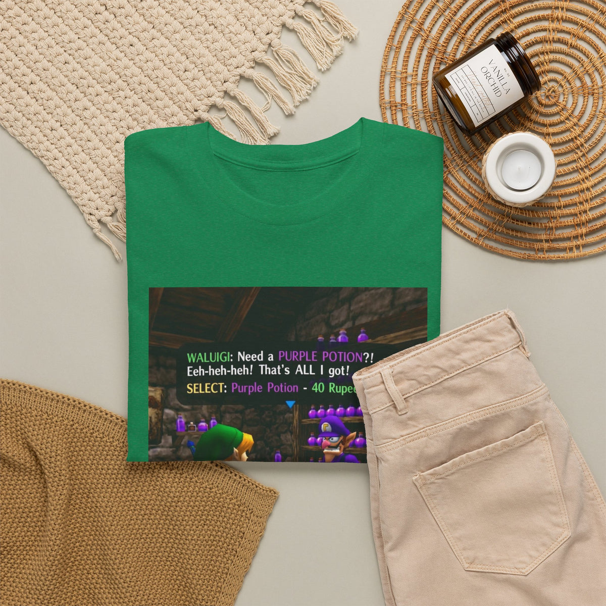 Waluigi Sells Purple Potions To Link