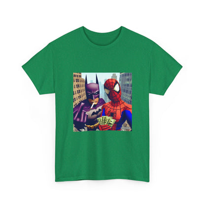Batman Smoking, Spidey With Stacks Tee