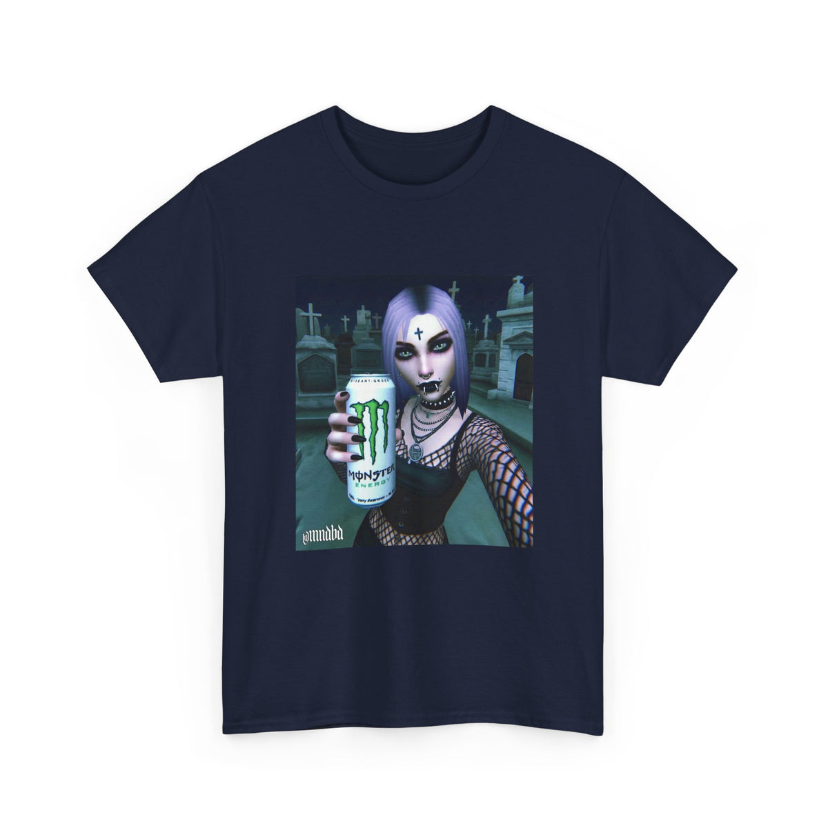 Gothic Girl Offering Monster Energy