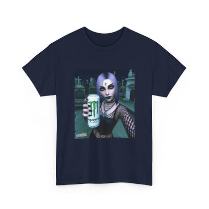 Gothic Girl Offering Monster Energy