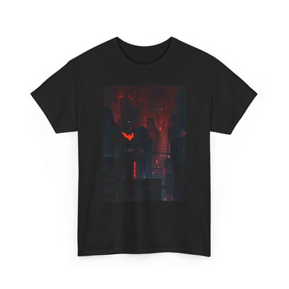 Cyberpunk Bat Hero In Neon City Tee
