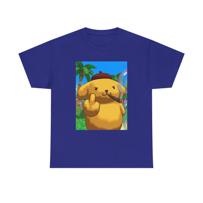 Pompompurin Smoking Blunt Flipping Bird Tee