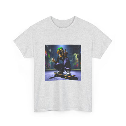Edgy Ocarina Link Skater Flipping Off Tee