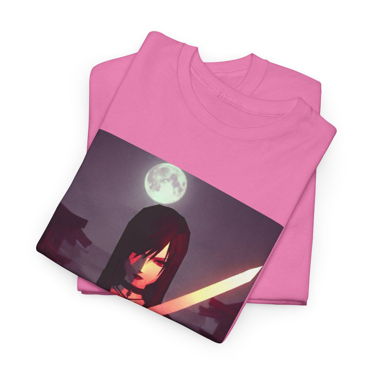 Samurai Warrior With Glowing Katana Tee