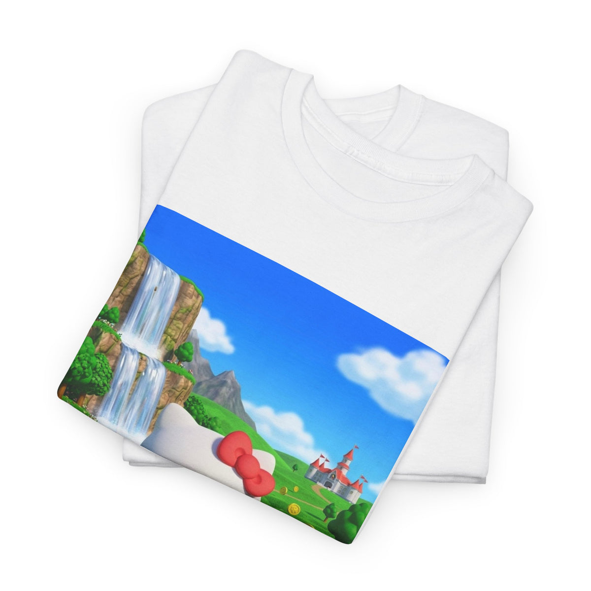 Hello Kitty Flipping Off In Mushroom Kingdom